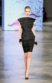 Future Fashion, FNO, black ultra modern cocktail dress