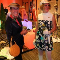 Flow and Mary beth, Braniff Airlines cocktail party reception, Modernism Week, 2011.