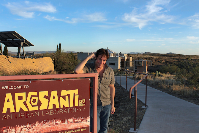 Top of the Visitor Center at Arcosanti