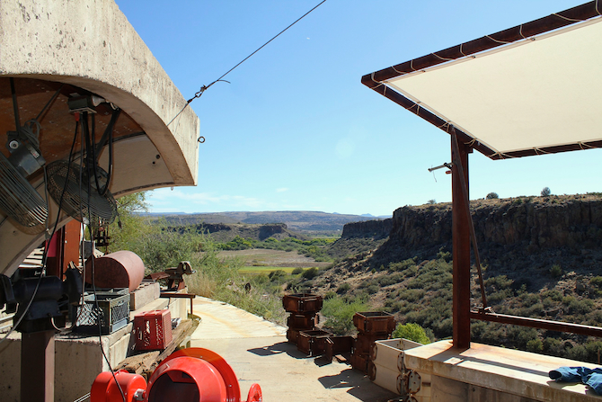 The Foundry bronze bell workshop at Arcosanti
